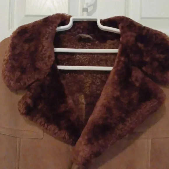 🌹Mens Suede Leather Coat Medium - Picture 5 of 14